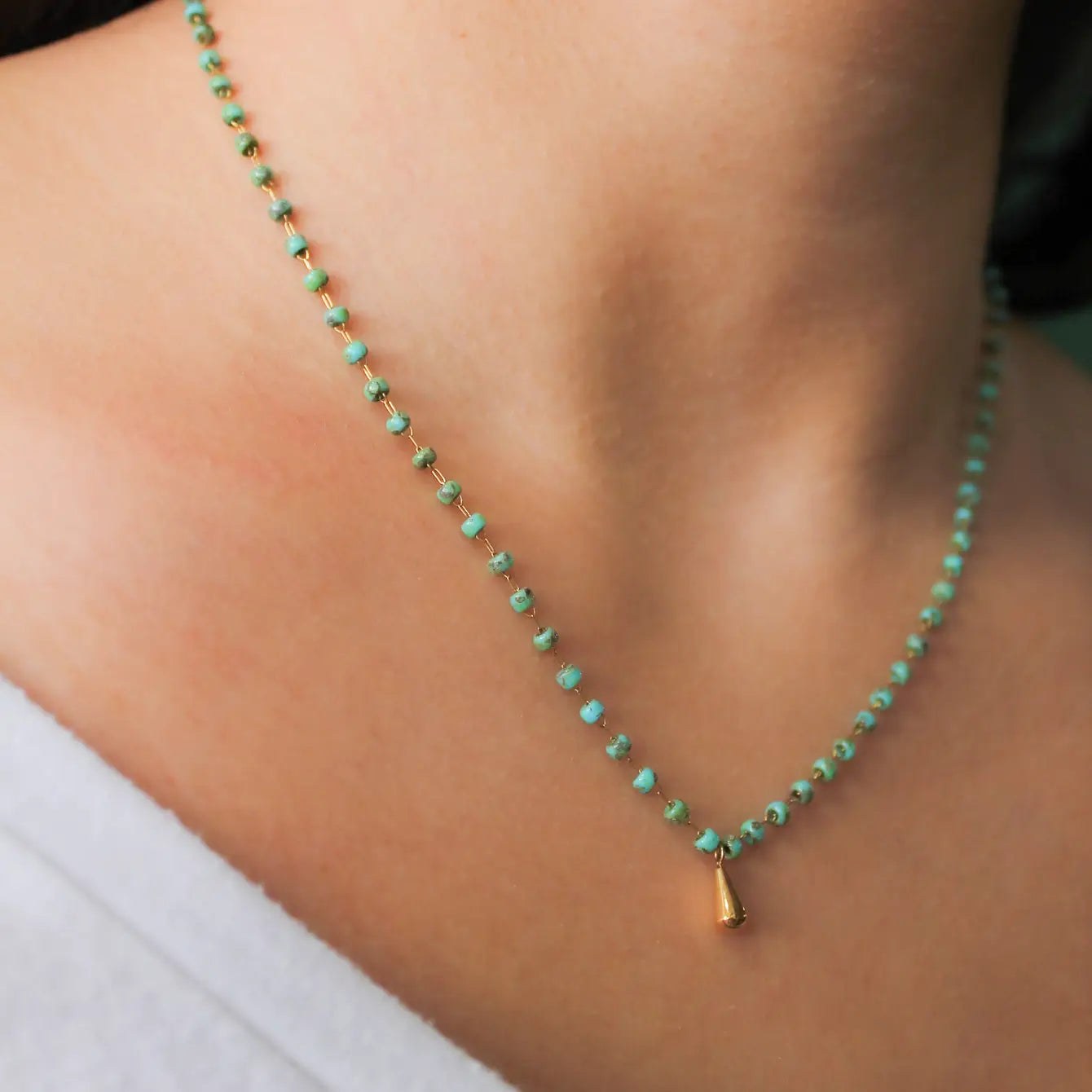 Waterfall Beaded Choker Necklace | Swim In Jewelry