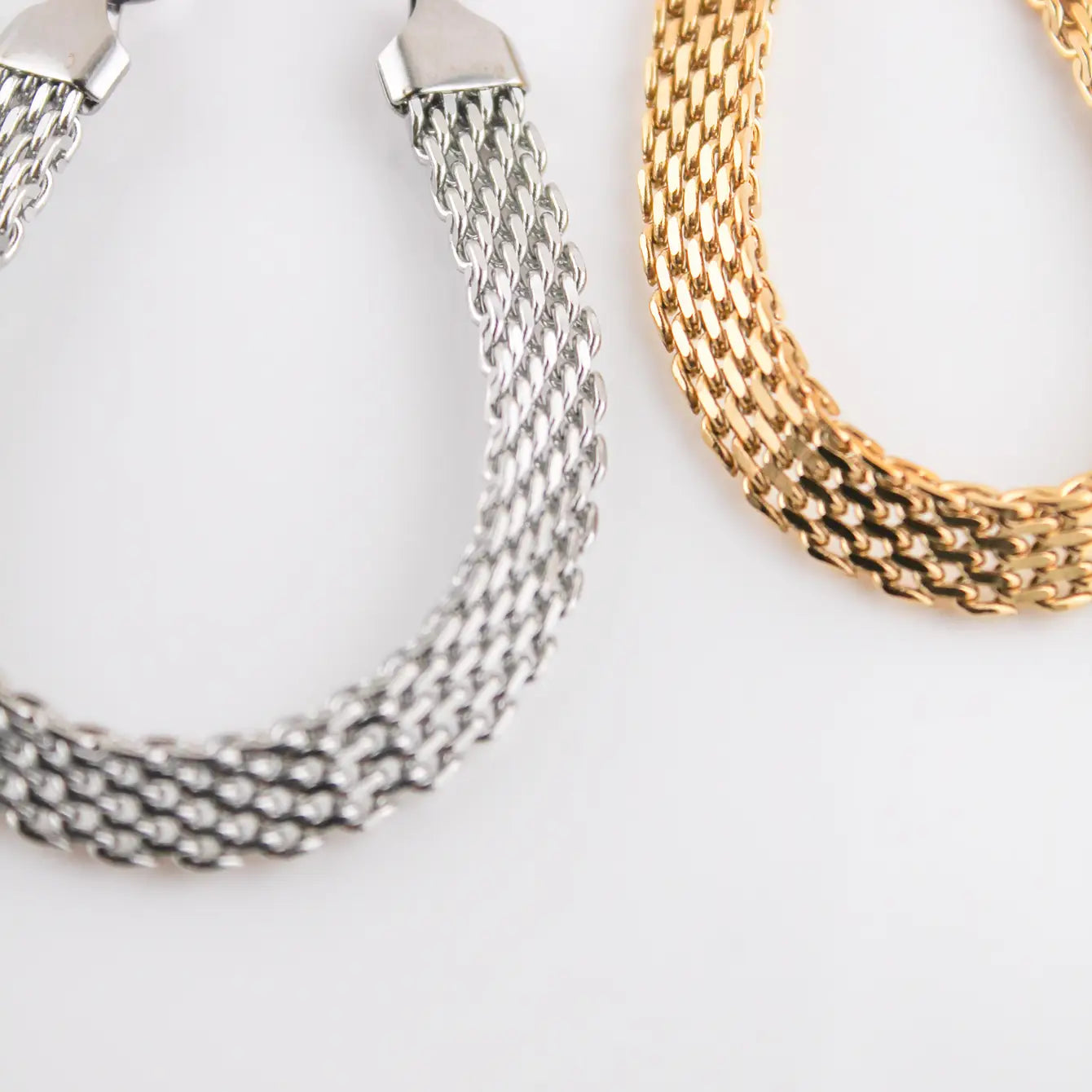 Pilot Watch Band Bracelet | Silver and Gold | Swim In Jewelry