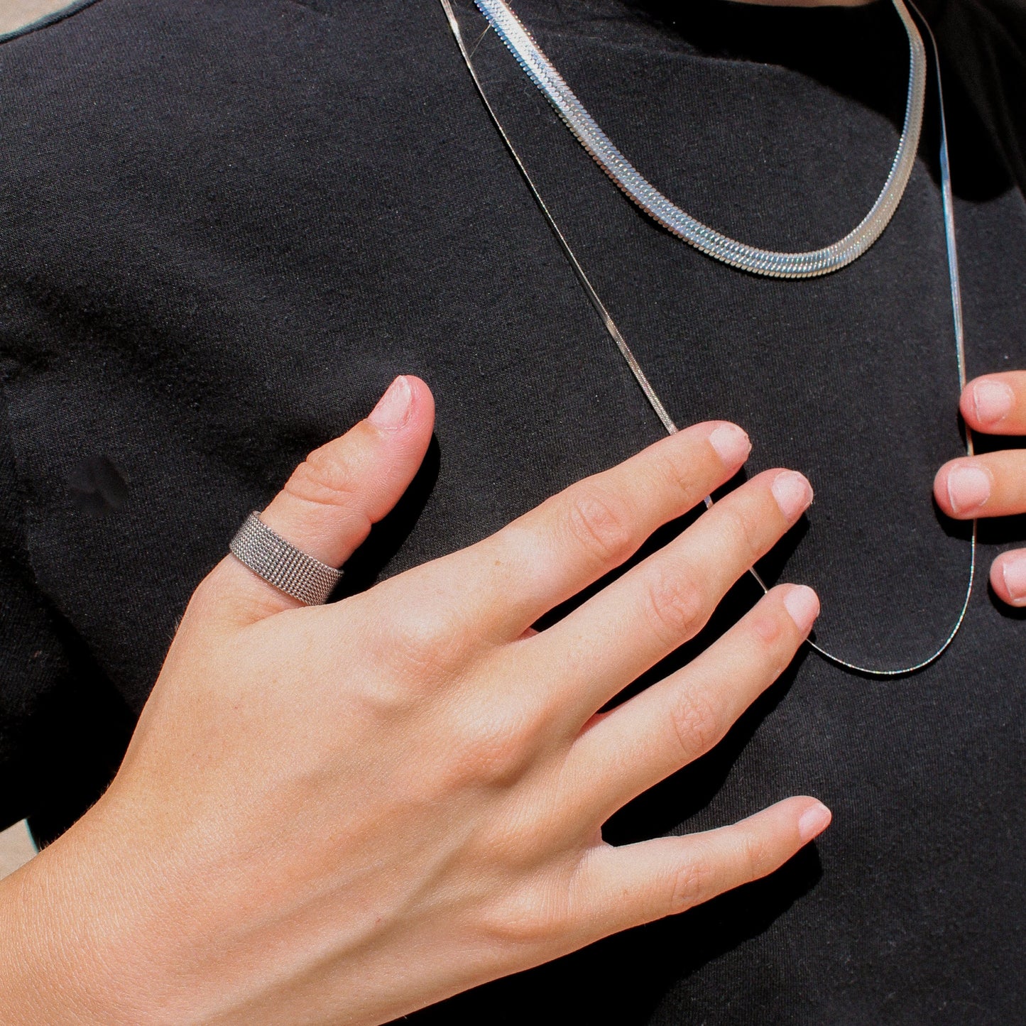 Moonshine Flex Chain Ring | Swim In Jewelry
