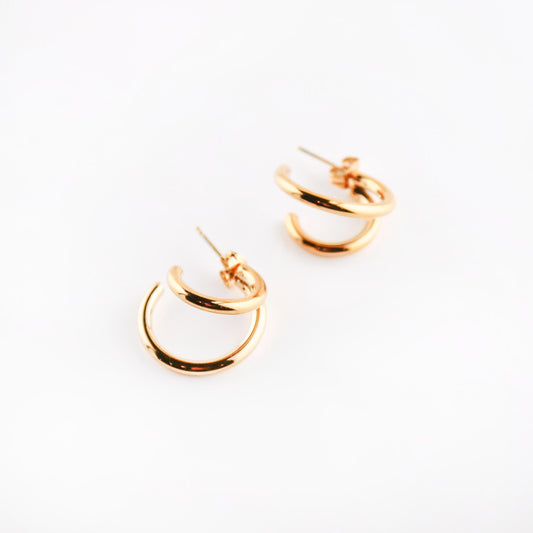 Escape Double Hoop Earring | Swim In Jewelry