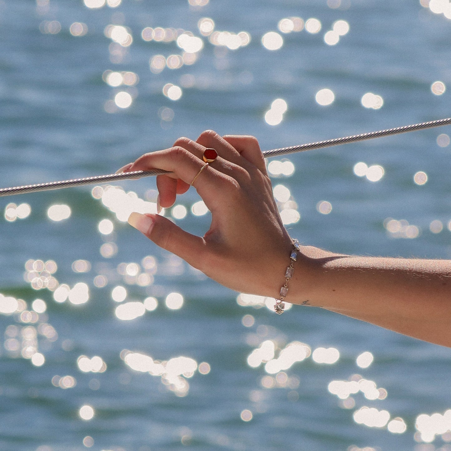 Red Eye Ring | Swim In Jewelry