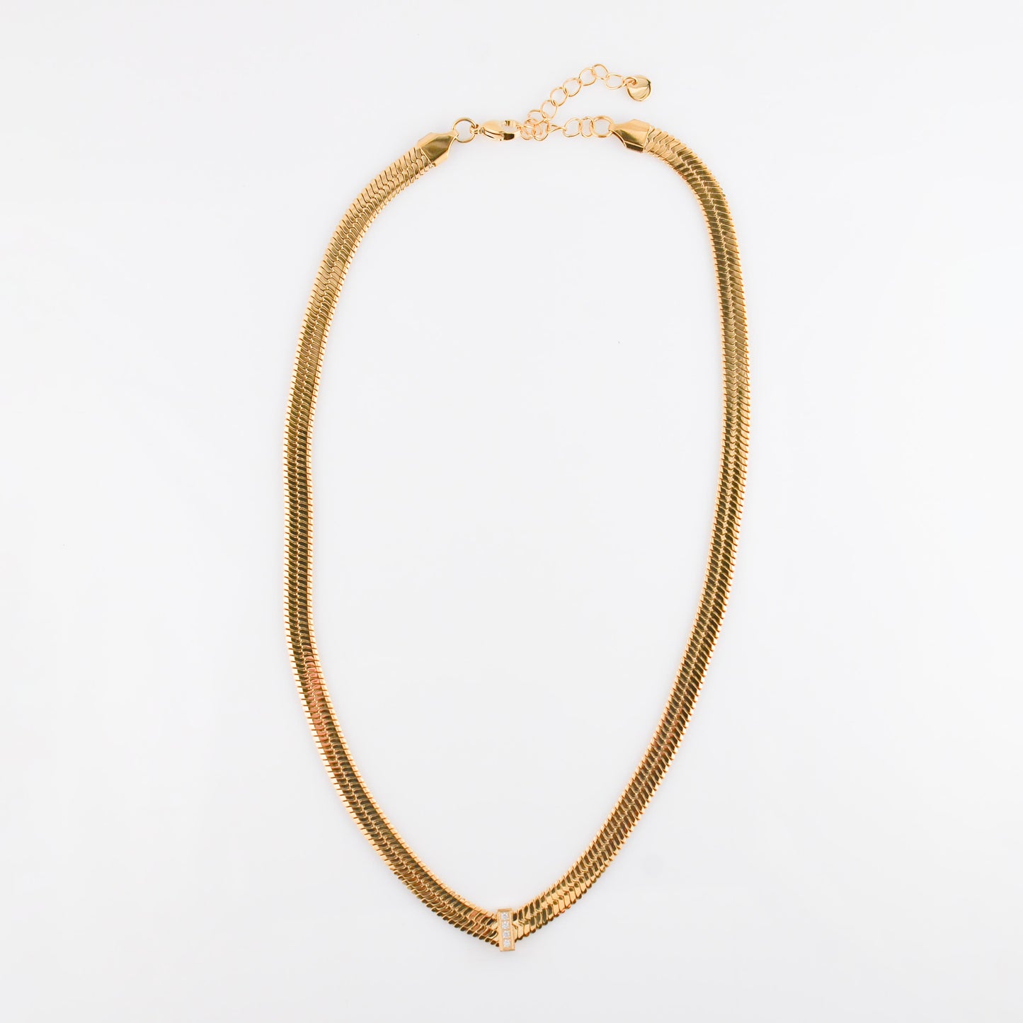 Gold Ritz Herringbone Necklace | Swim In Jewelry