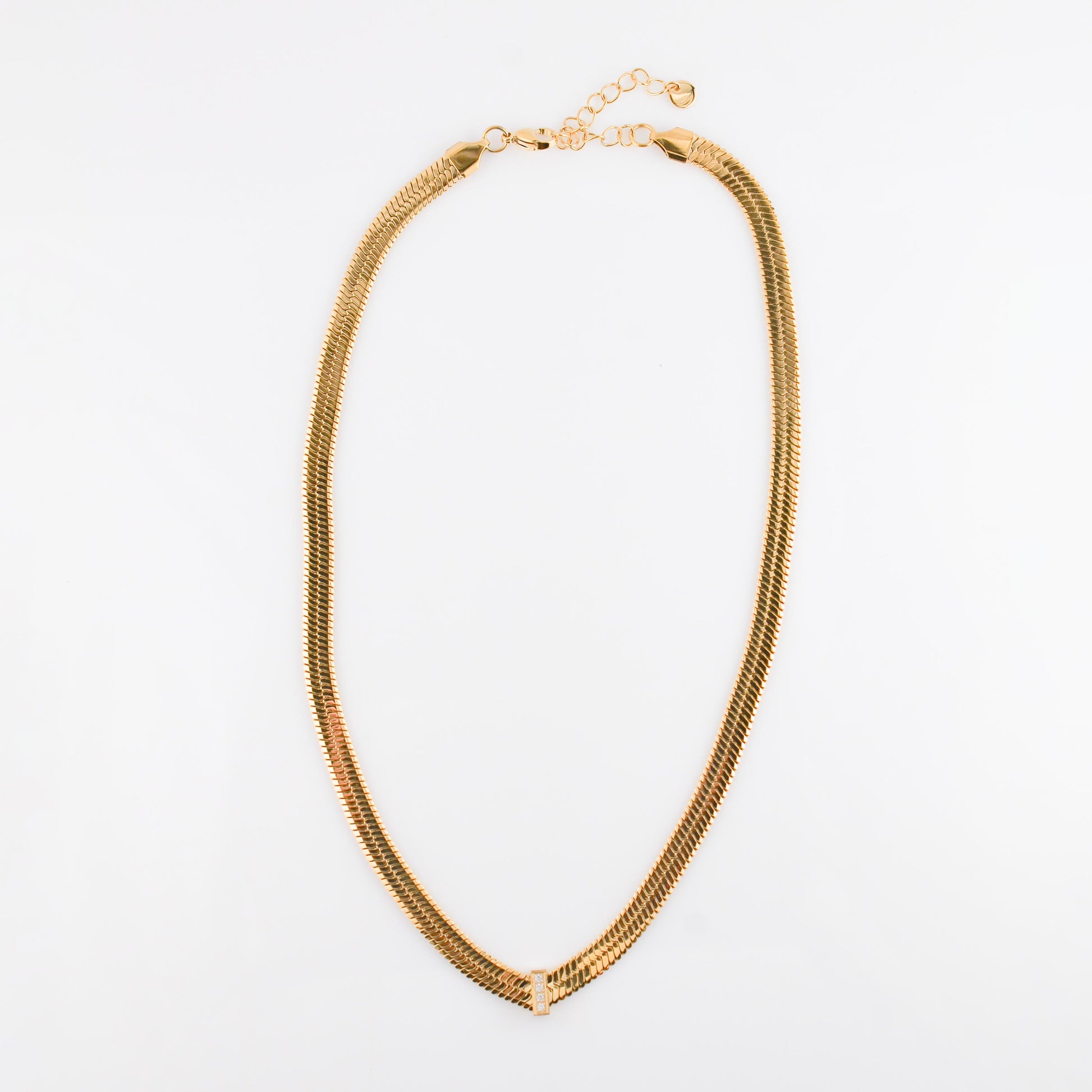 Gold Ritz Herringbone Necklace | Swim In Jewelry