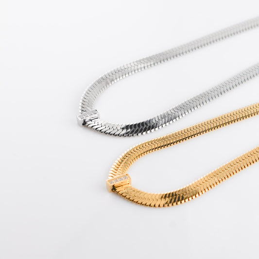 Ritz Herringbone Necklace | Swim In Jewelry