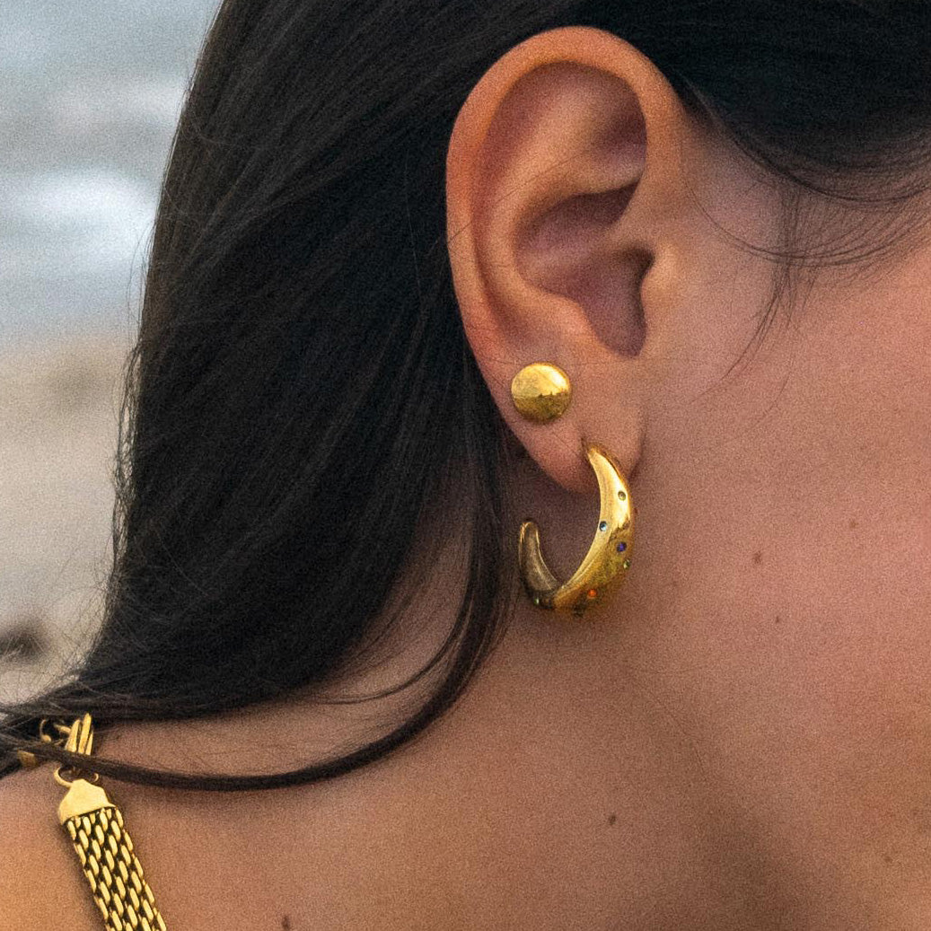 Five-Star Hoop Earrings | Swim In Jewelry