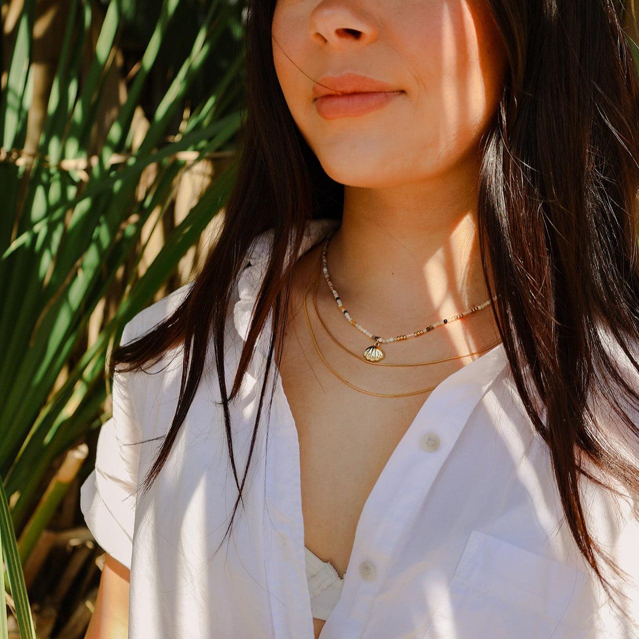 String Bikini Double Chain Necklace | Swim In Jewelry