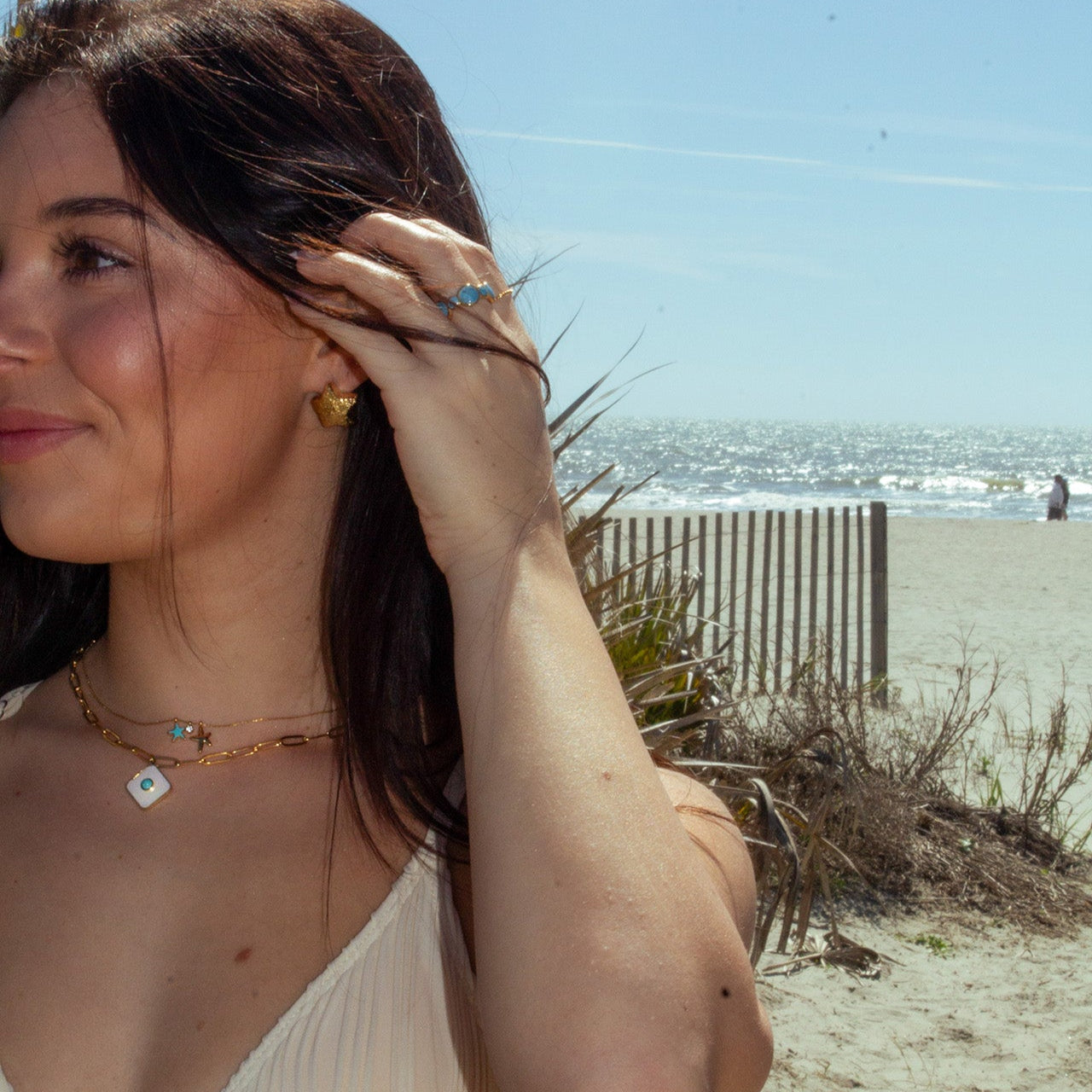 Siren Paper Clip Chain Necklace | Swim In Jewelry