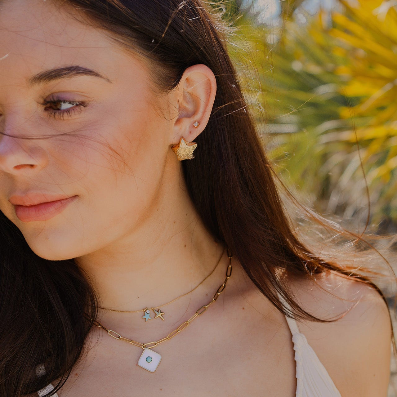 Siren Paper Clip Chain Necklace | Swim In Jewelry