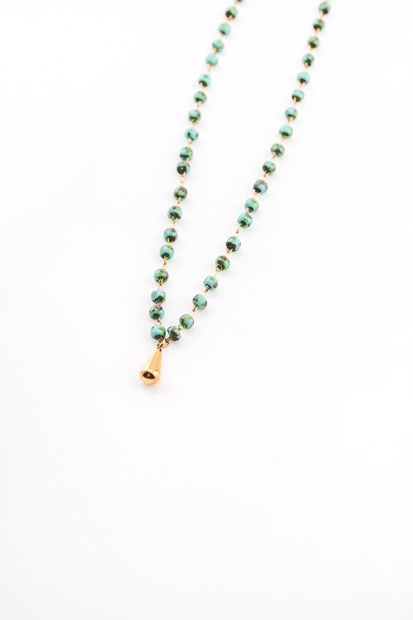 Waterfall Beaded Choker Necklace