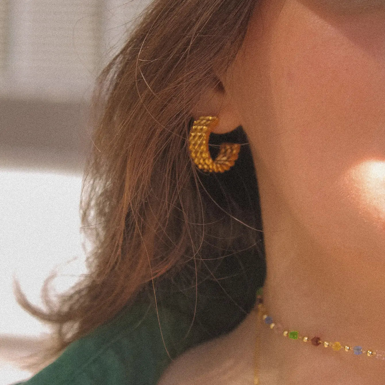 Dockside Hoop Earrings | Swim In Jewelry | Waterproof & Tarnish-Free