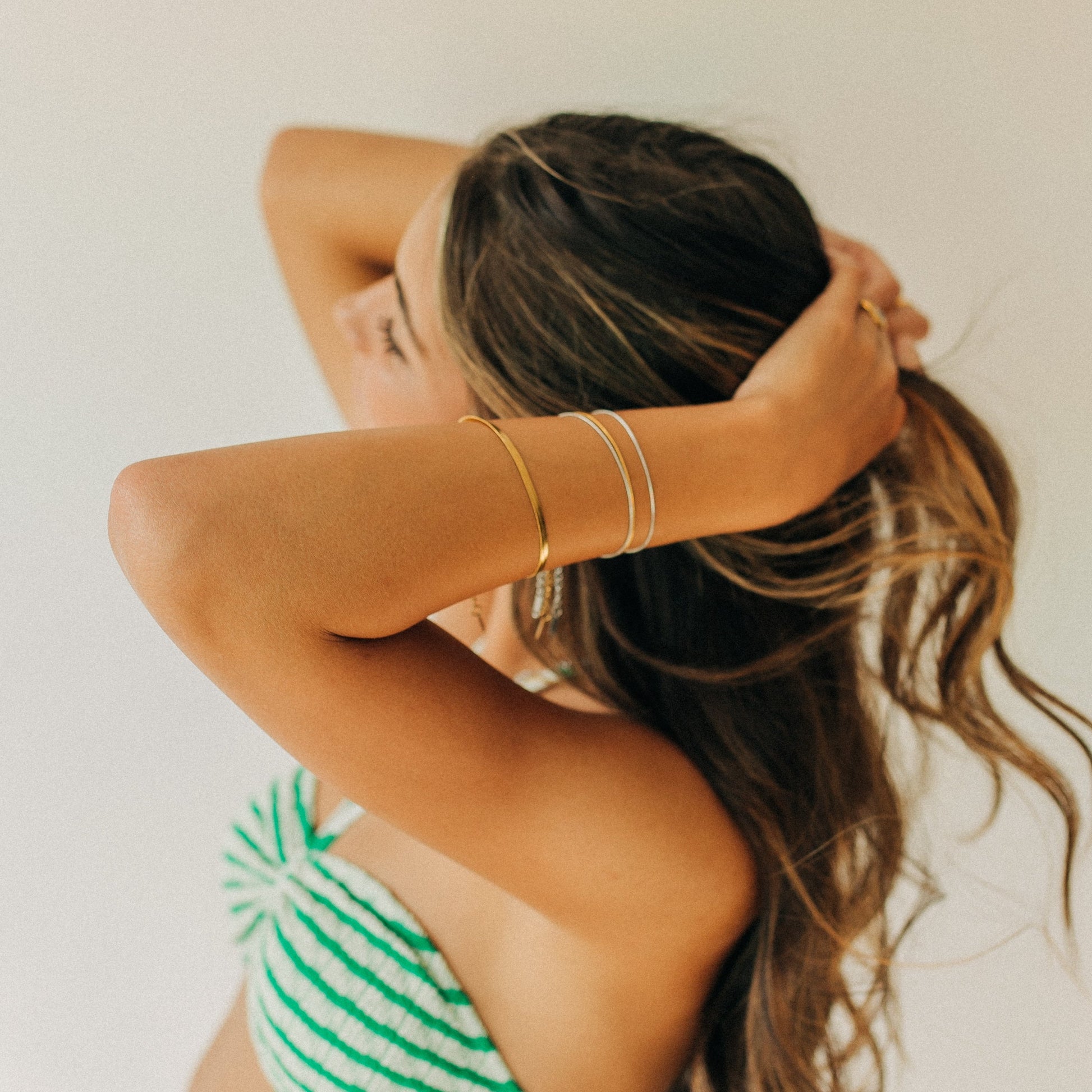 Everyday Herringbone Chain Bracelet | Swim In Jewelry