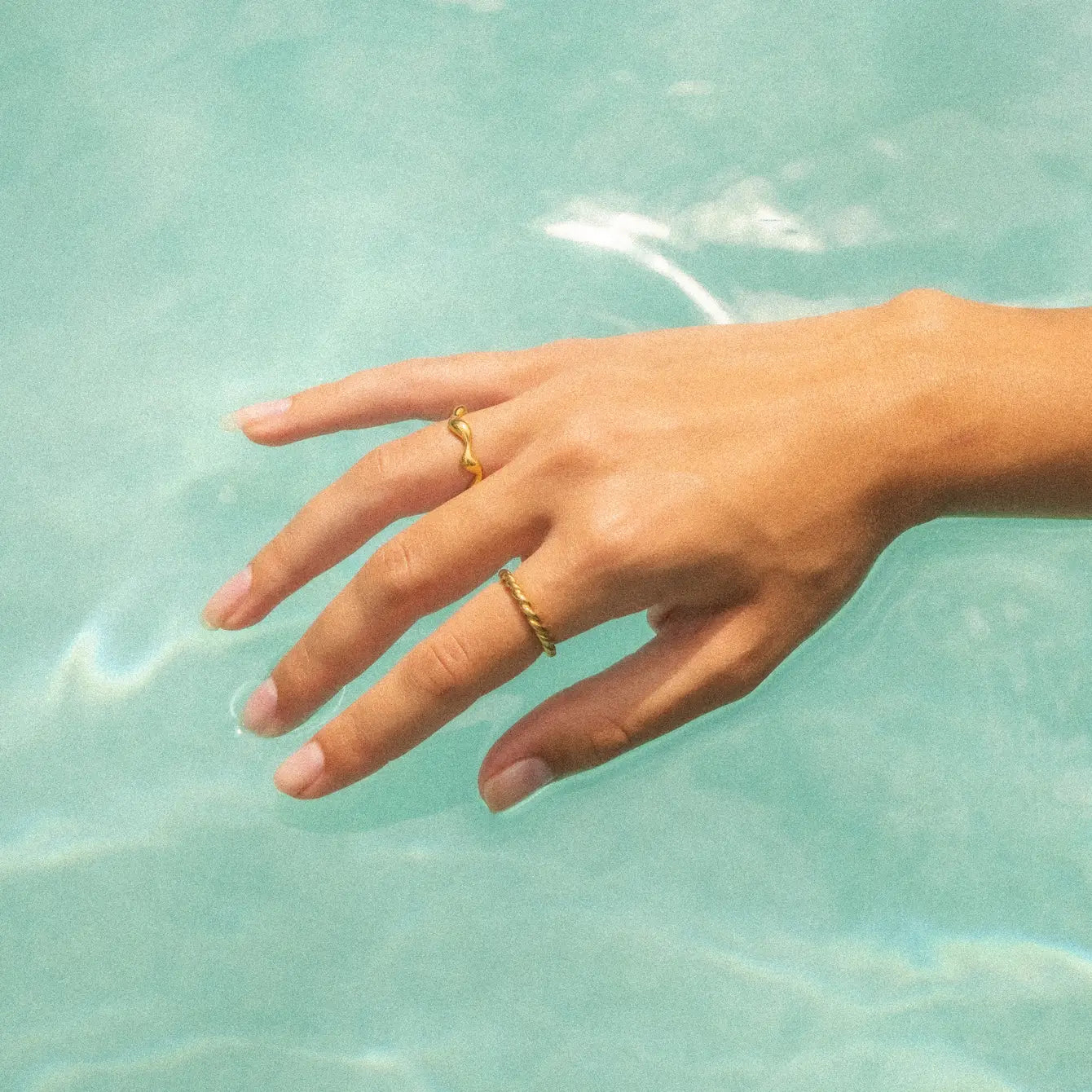 Super Swell Ring on model | Swim In Jewelry