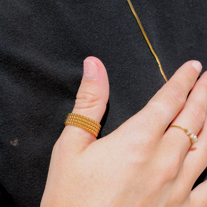 Gold Stacked Dot Ring | Swim In Jewelry