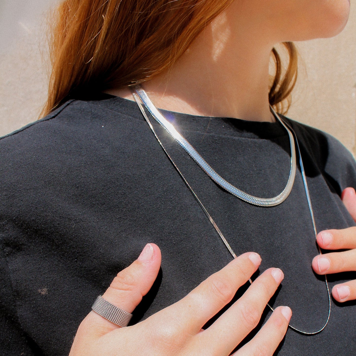 Hotel Lobby Chain Necklace Silver | Swim In Jewelry