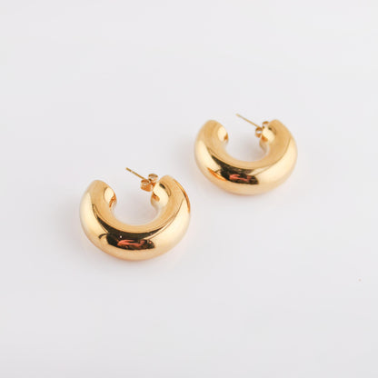 The Overseas Hoop Earrings | Gold | Swim In Jewelry