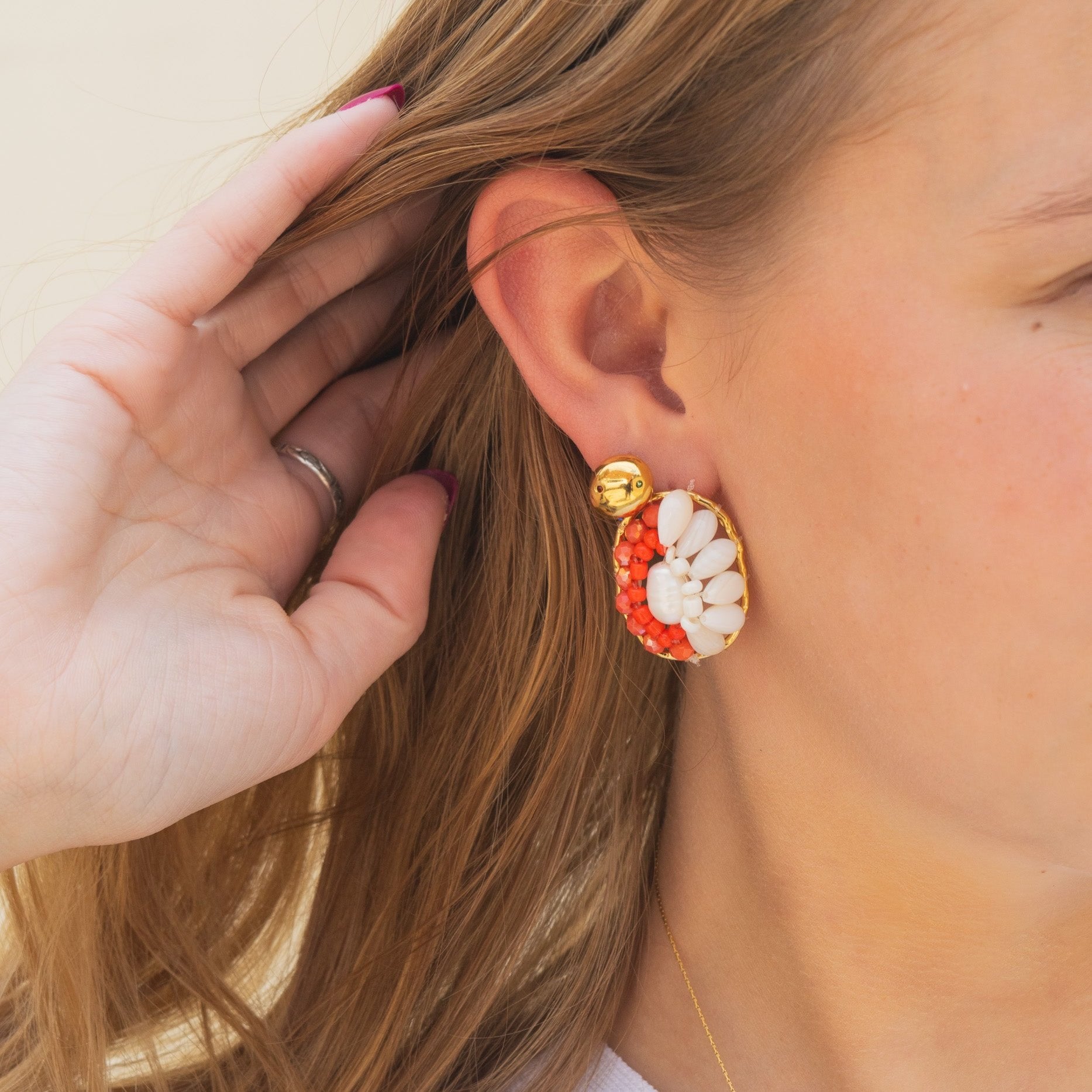 Coral Reef Beaded Earrings | Swim In Jewelry