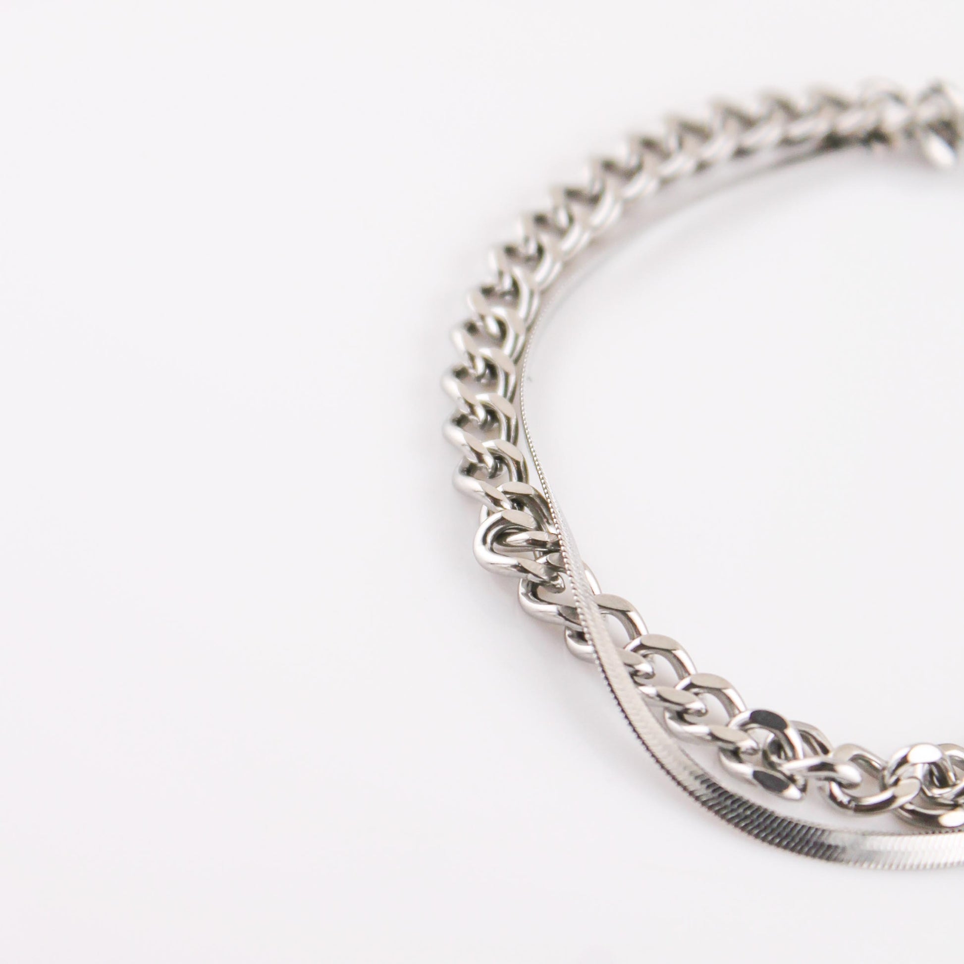 Cowboy Silver Double Chain Bracelet | Swim In Jewelry