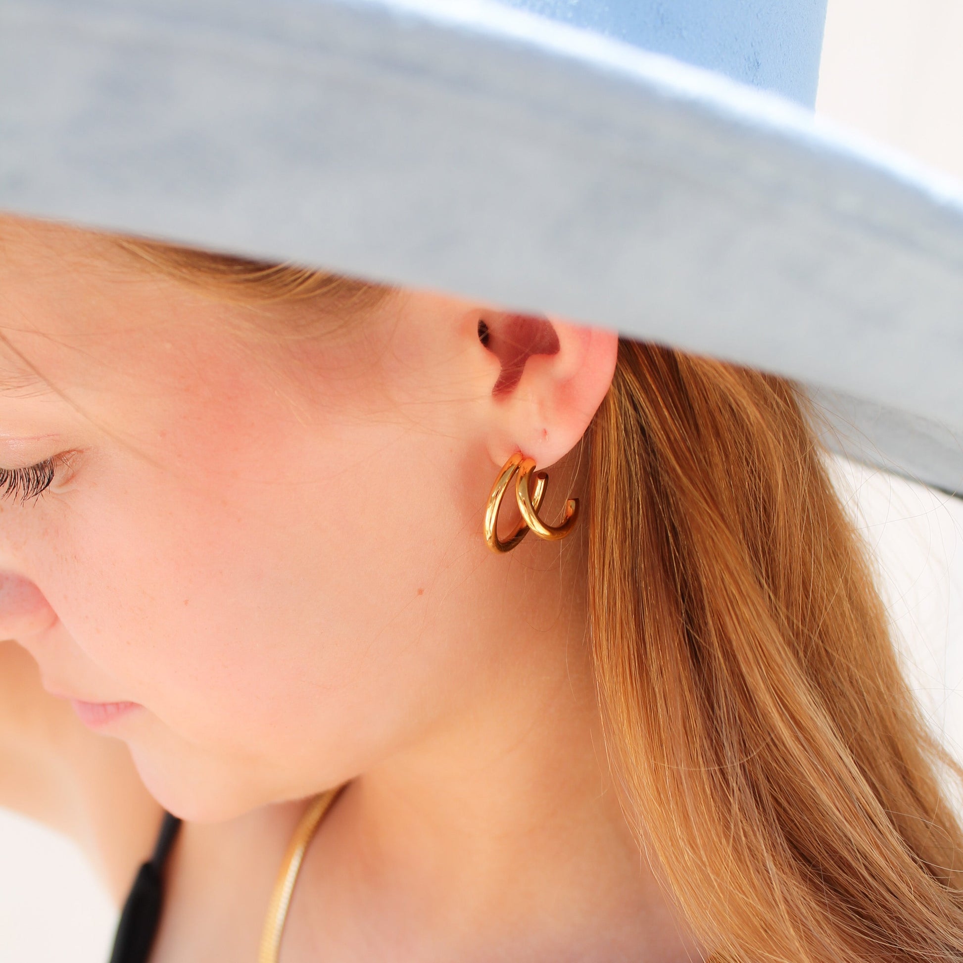 Escape Double Hoop Earring | Swim In Jewelry