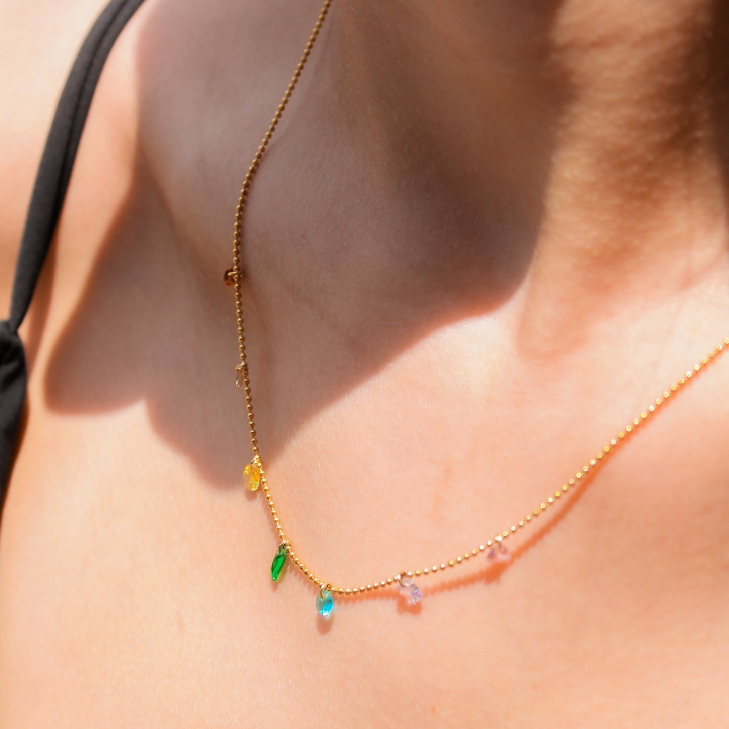 Sea Glass Satellite Necklace | Swim In Jewelry