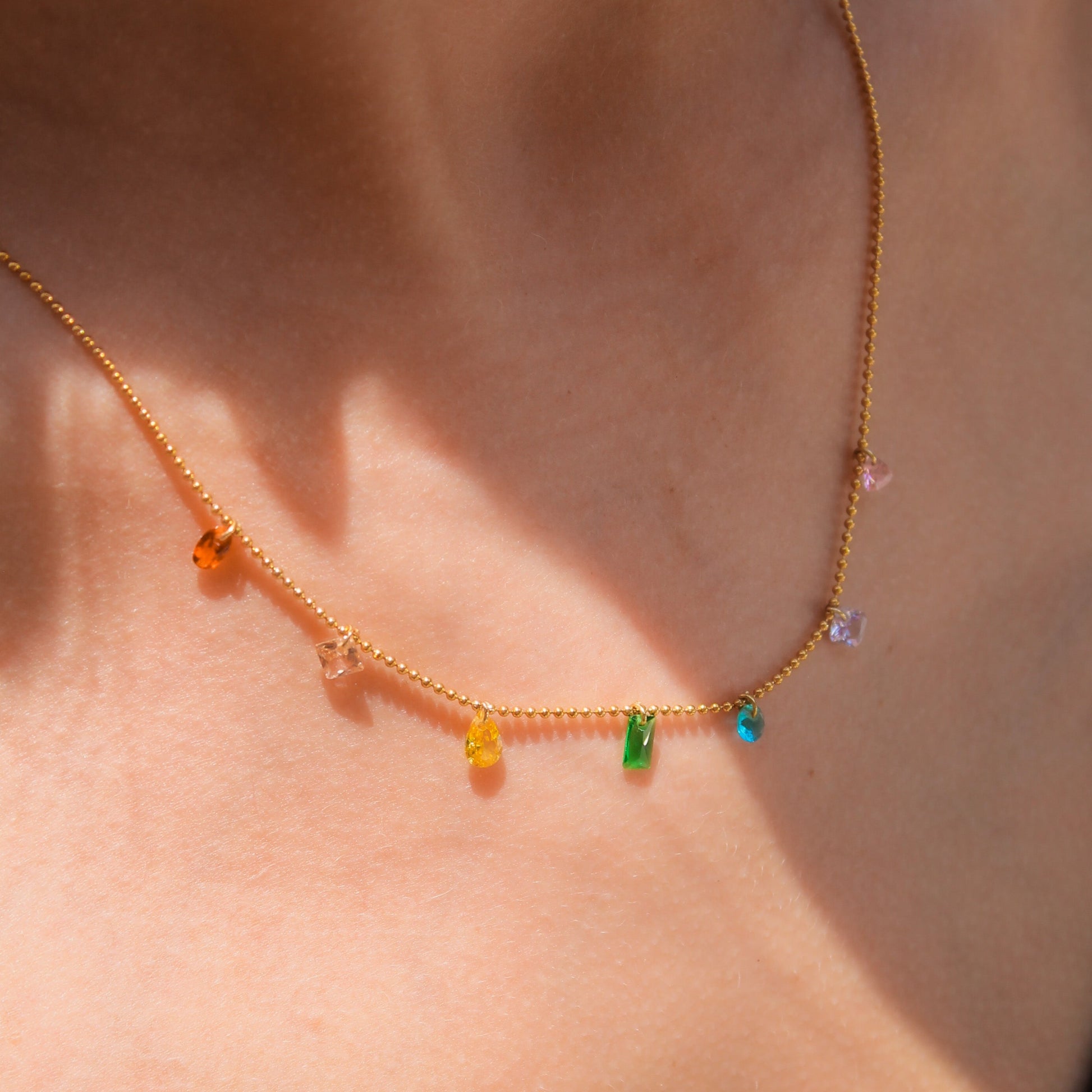 Sea Glass Satellite Necklace | Swim In Jewelry