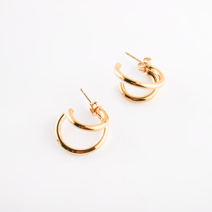 Escape Double Hoop Earring | Swim In Jewelry