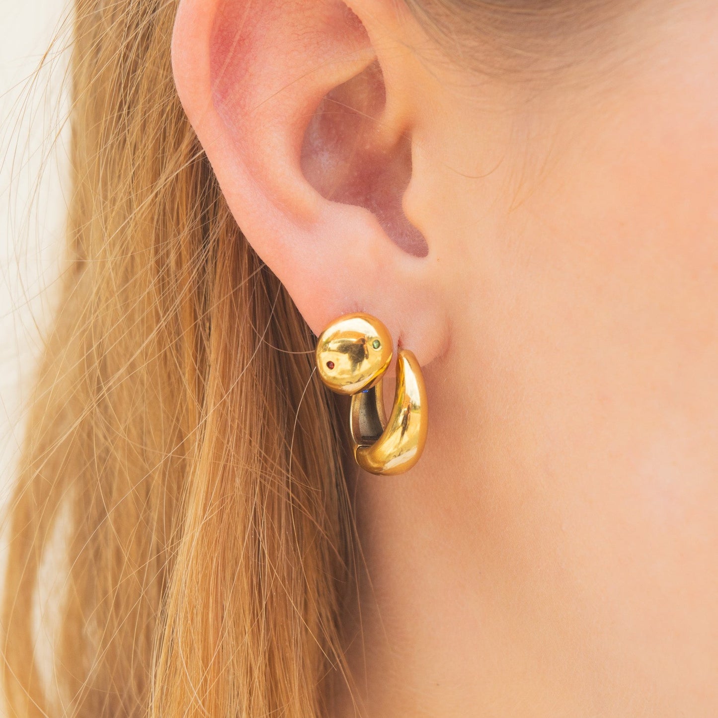 Dew Drop Stud Earrings | Gold | Swim In Jewelry