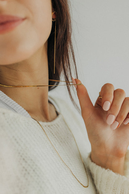 Late Checkout Herringbone Necklace