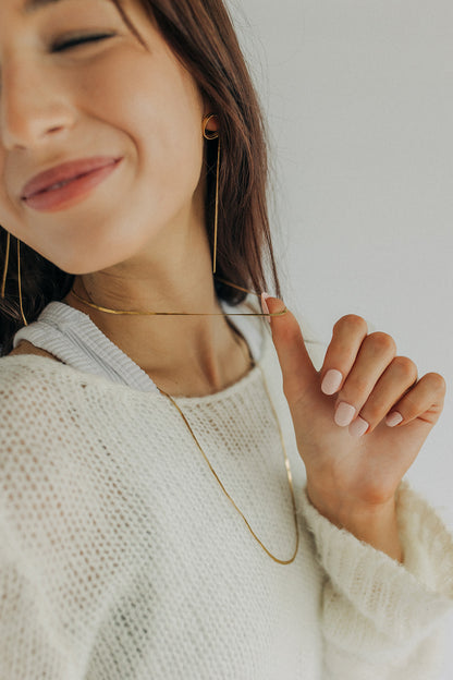 Late Checkout Herringbone Necklace