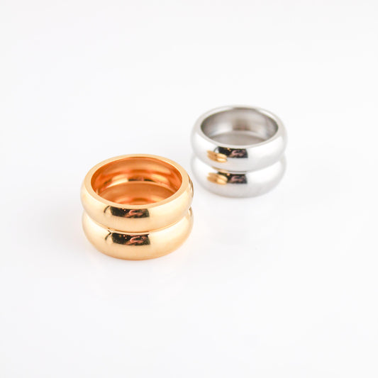 Out Of Office Ring | Gold + Silver | Swim In Jewelry