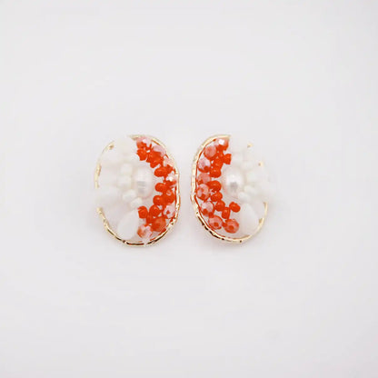 Coral Reef Beaded Earrings | Swim In Jewelry