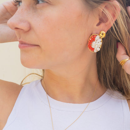 Coral Reef Beaded Earring | Swim In Jewelry