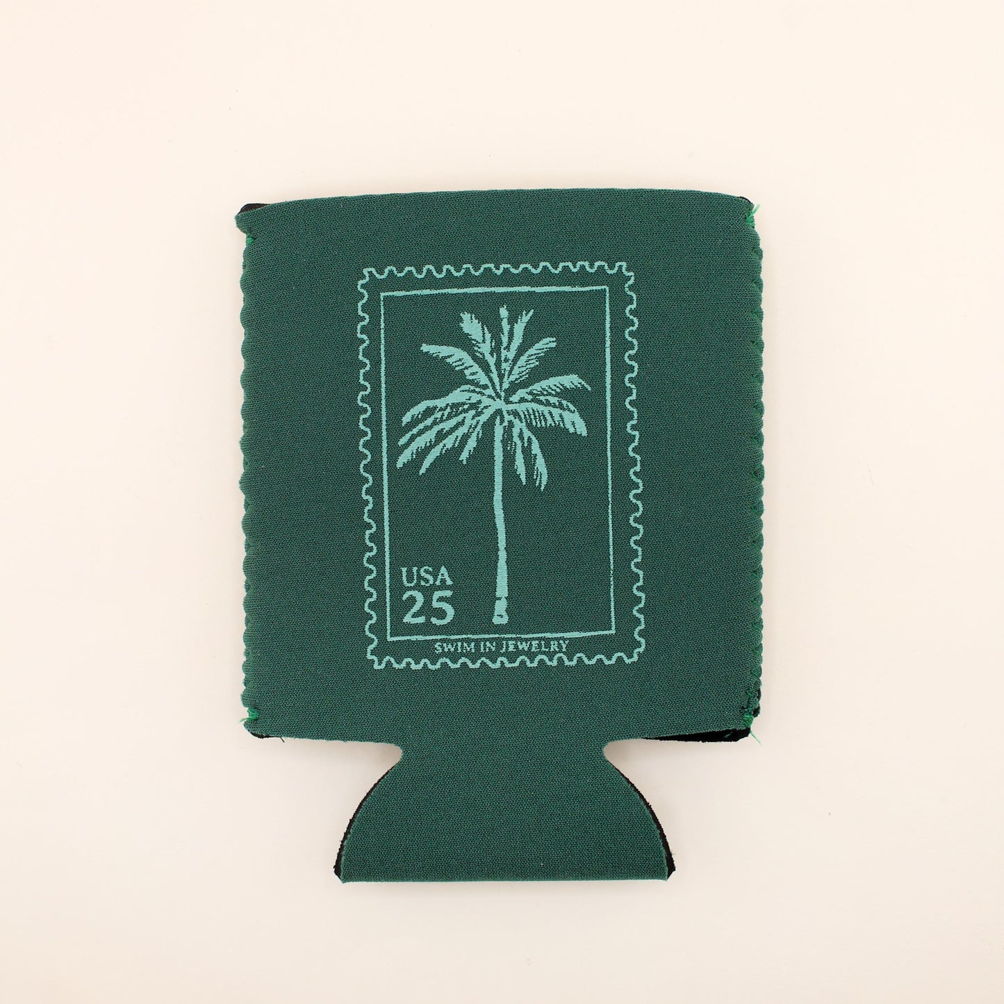 Palm Tree Postage Stamp Koozie | Swim In Jewelry