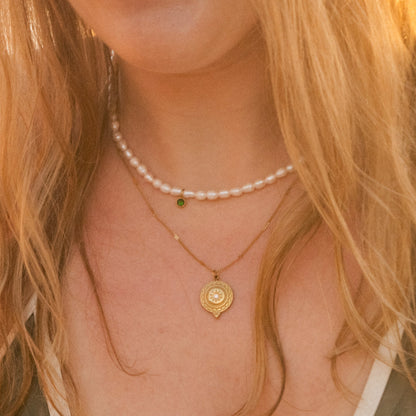 Hidden Gem Pearl Choker Necklace | Swim In Jewelry