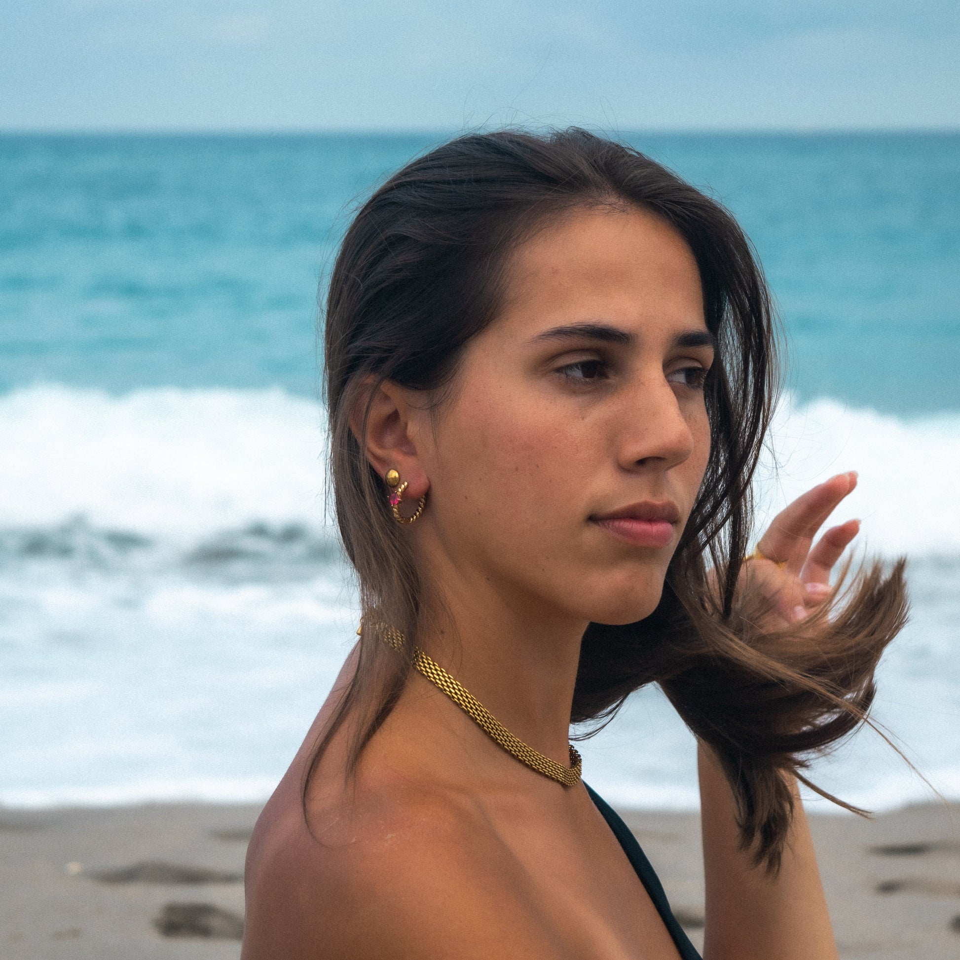 Cactus Bloom Hoop Earrings | Swim In Jewelry