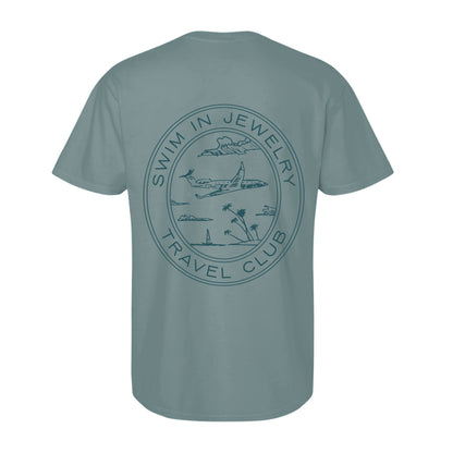 SIJ Travel Club Tee | Ocean Blue | Swim In Jewelry