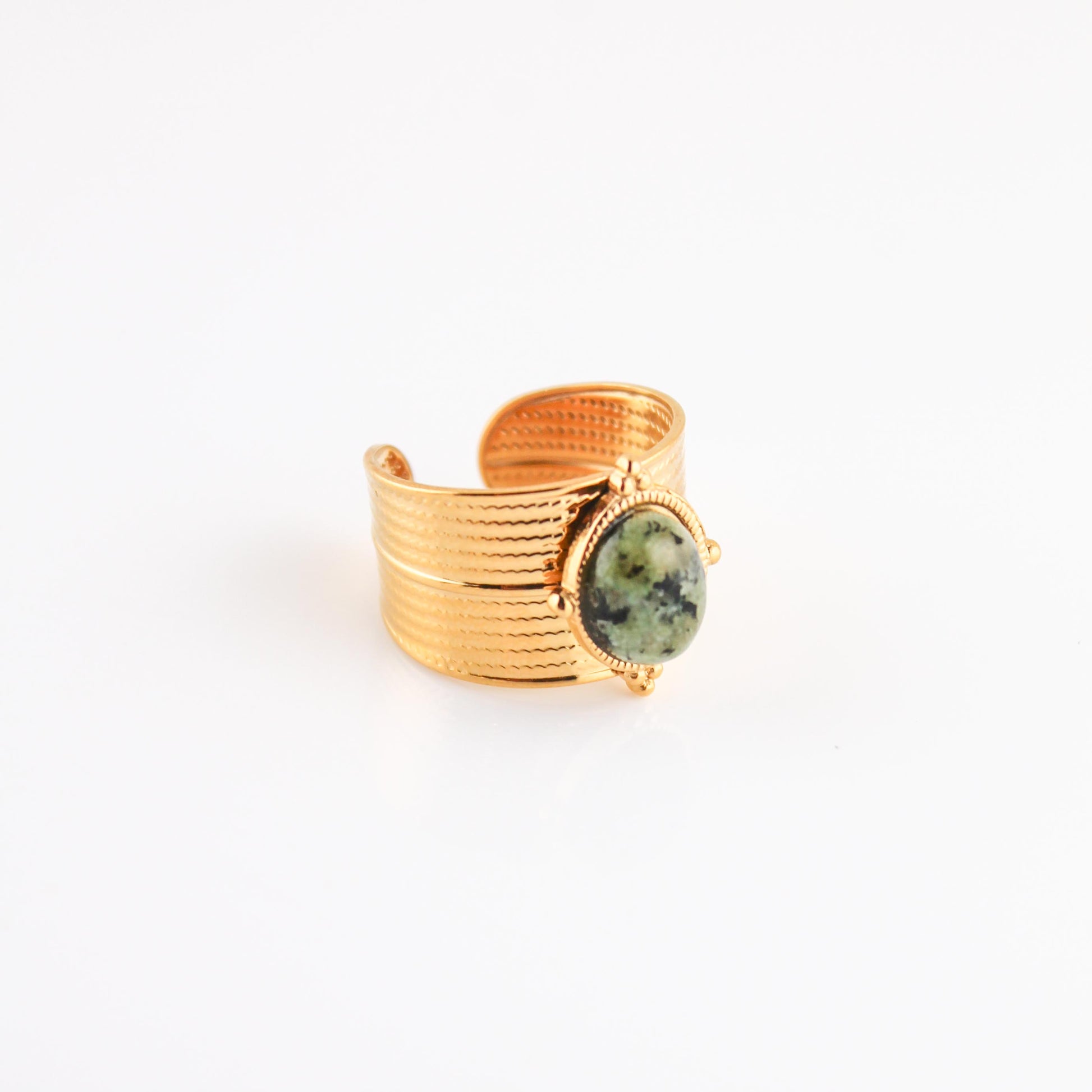 West Coast Adjustable Ring | Green | Swim In Jewelry