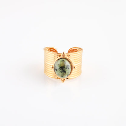 West Coast Adjustable Ring | Green | Swim In Jewelry