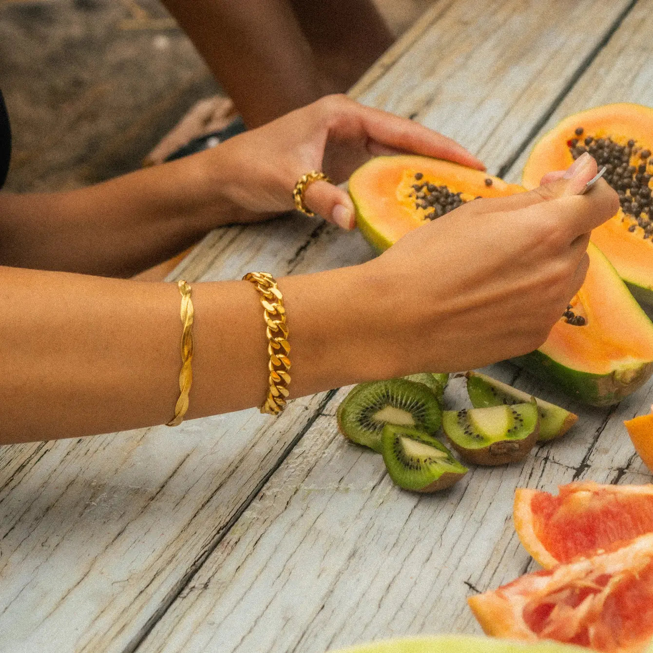 Land + Sea Twist Chain Bracelet | Swim In Jewelry